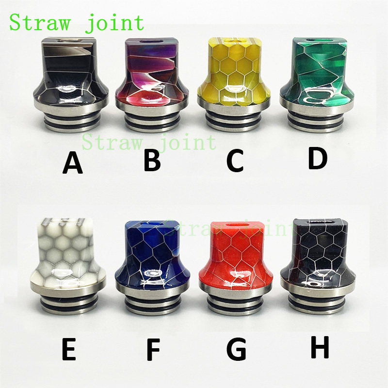 Drip Tip Resin - 1pc 810 플랫 입 스테인레스 스틸