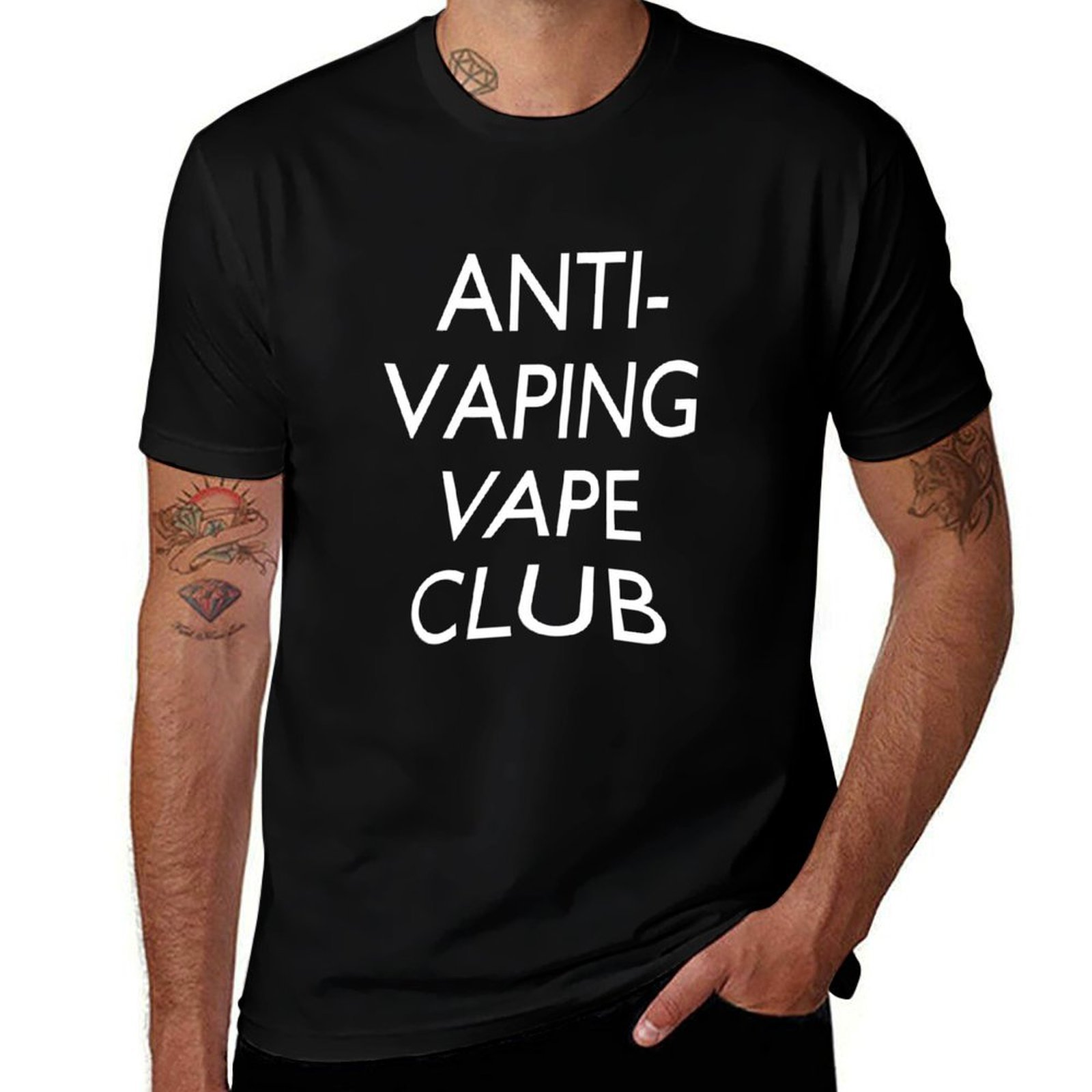 Quick Vape - 전자담배 반대 베이프 클럽 티셔츠 스포티