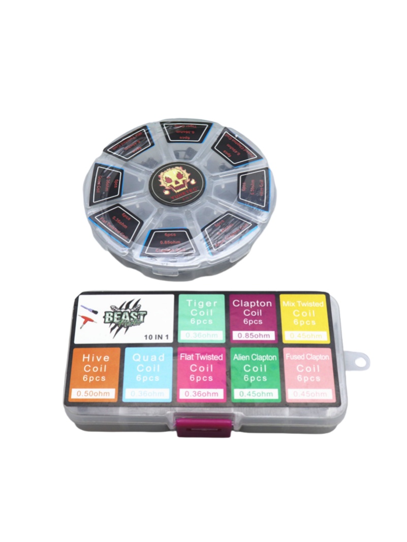 Clapton Wire Pre Built - 48개/세트 프리빌트 코일 RTA RDA 플랫