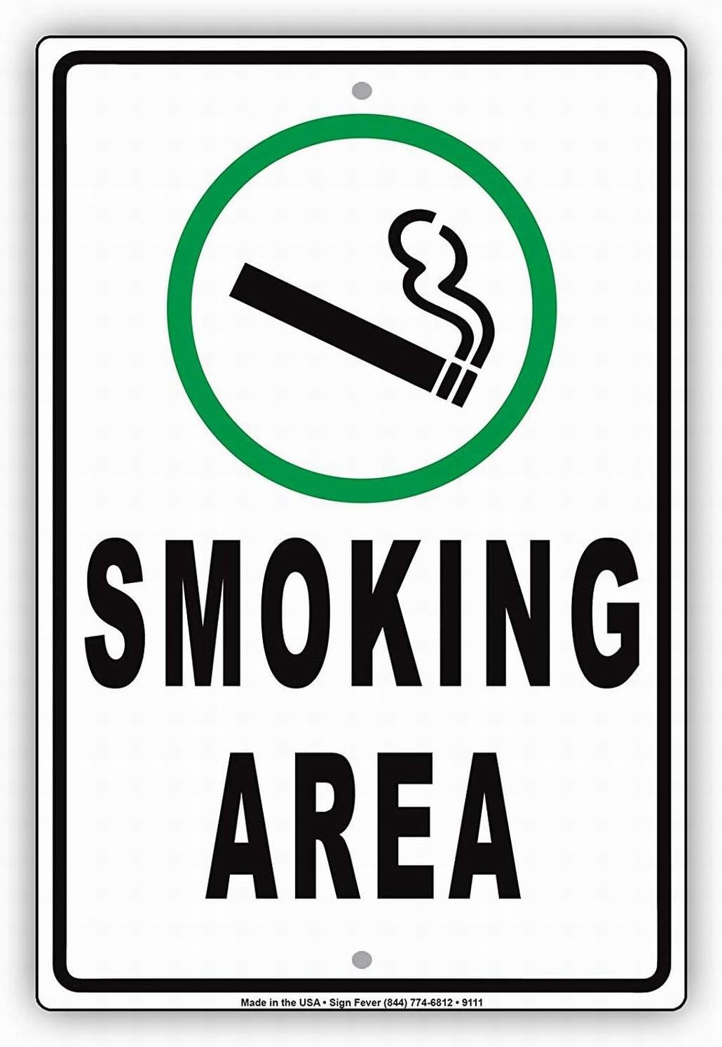 Vaping Store - 안전 표지판 이 지역은 흡연 및