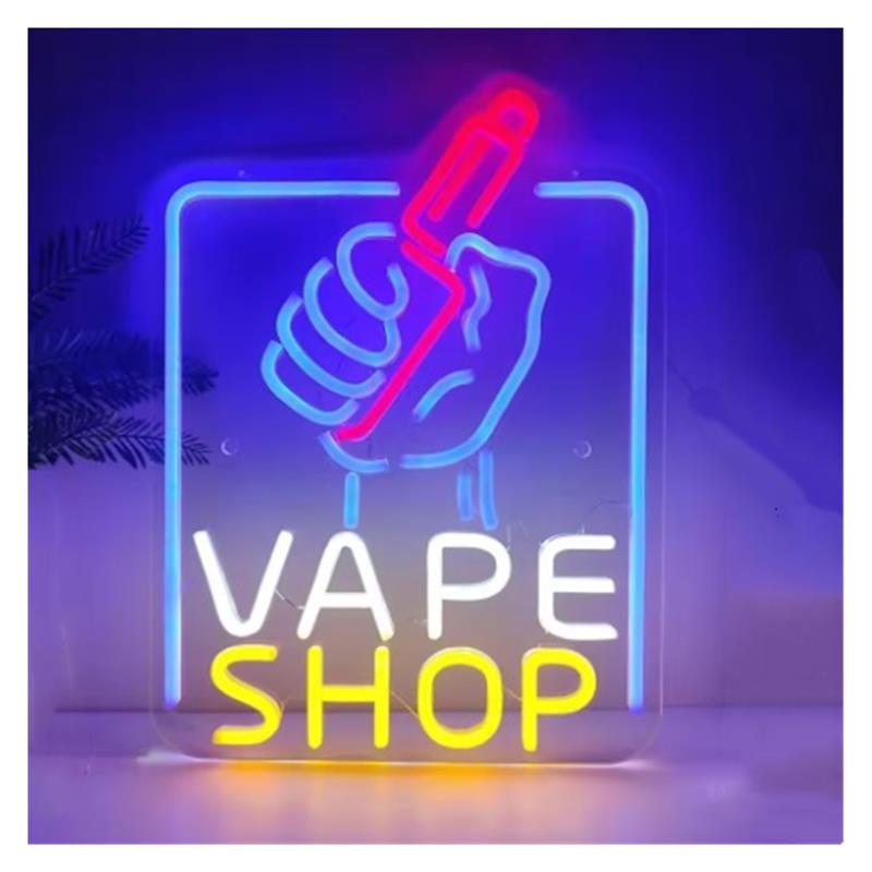 Vaping Store - 베이프샵 네온사인 LED 조명, 남자들의 숨은처,
