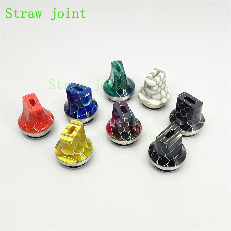 1pc 810 플랫 입 스테인레스 스틸 수지 밀짚 조인 - Drip Tip Resin 리뷰 및 가격