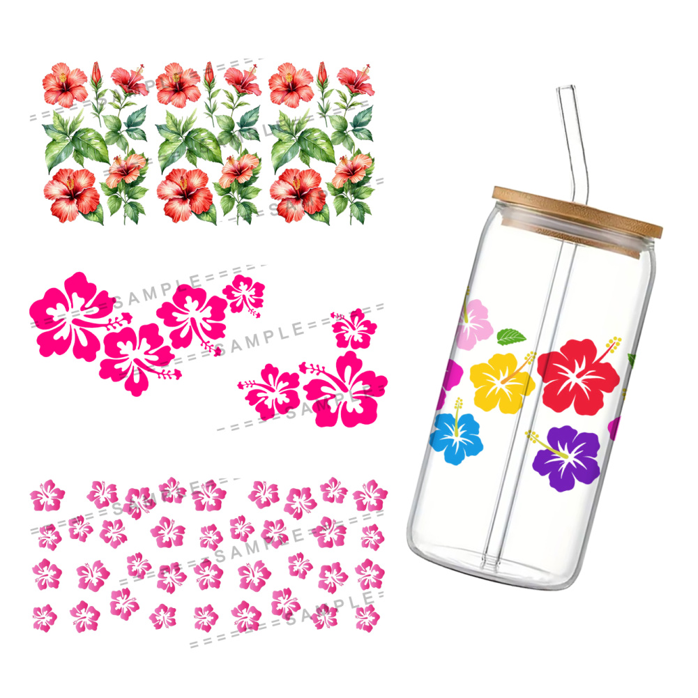 11x24cm 히비스커스 시리아쿠스 UV DTF 랩 스 - Rdta Tank Glass 리뷰 및 가격