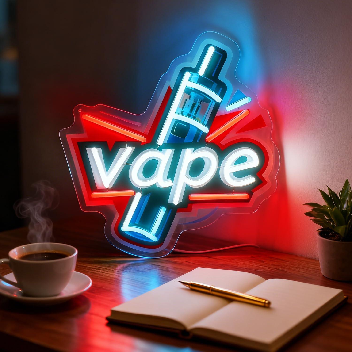 베이프 네온사인 USB 디밍 가능 LED 네온 조명 ( - Vaping Store 리뷰 및 가격