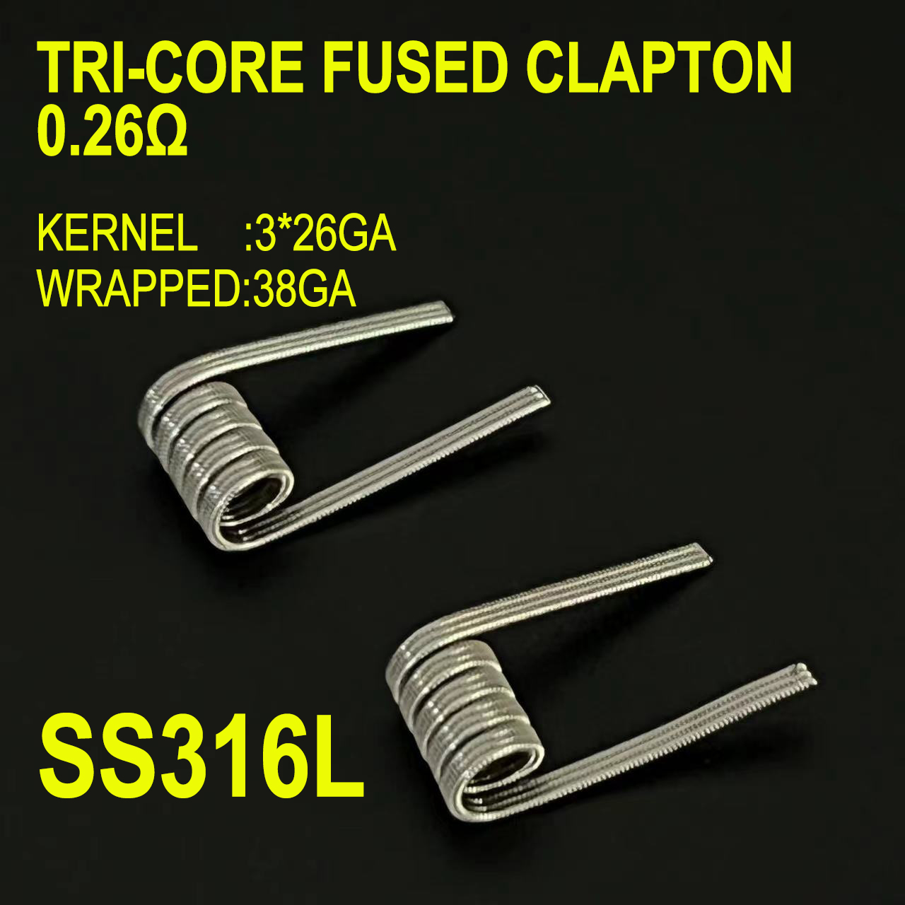 스프링 저항 ID 3.0mm 0.22 0.26 0.45 - Clapton Wire Pre Built 리뷰 및 가격