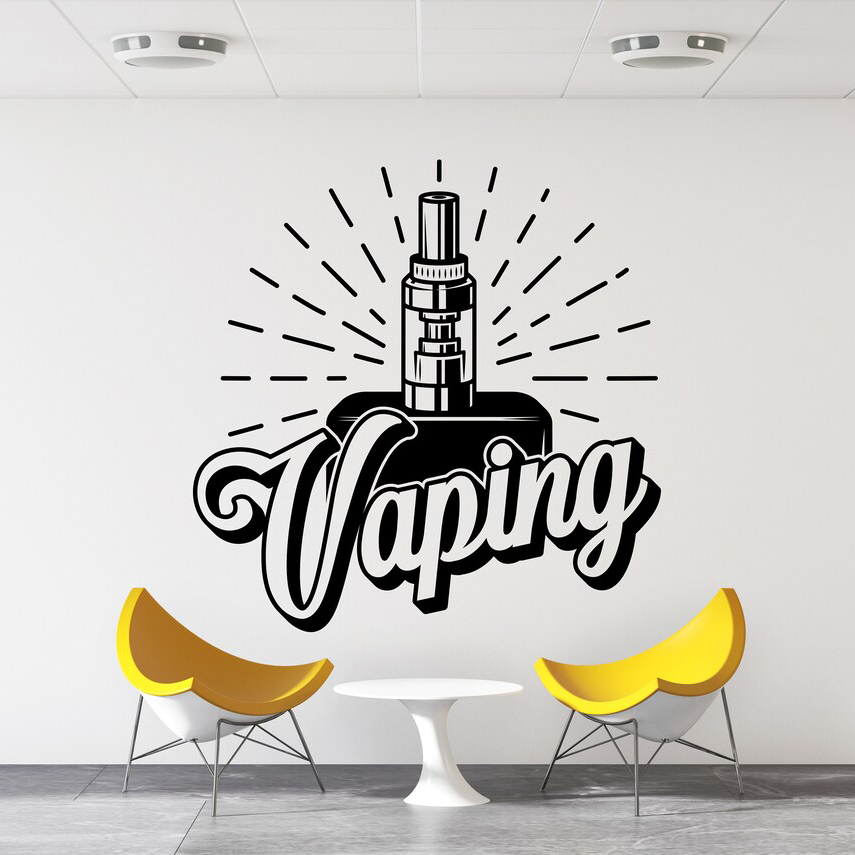 Vape Shop 벽 데칼 창문 스티커, 연기 가게 장 - Vaping Store 리뷰 및 가격