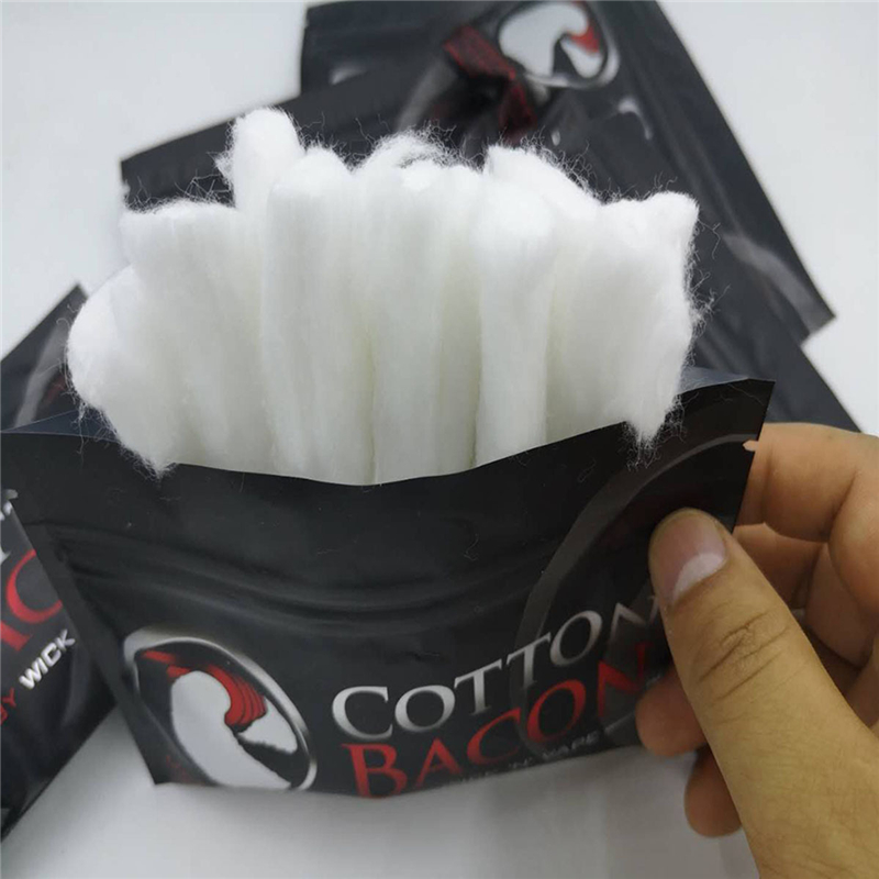 1 팩 베이컨 전자 담배 100% 코튼 골드 버전 RD - Vape Accessory 리뷰 및 가격