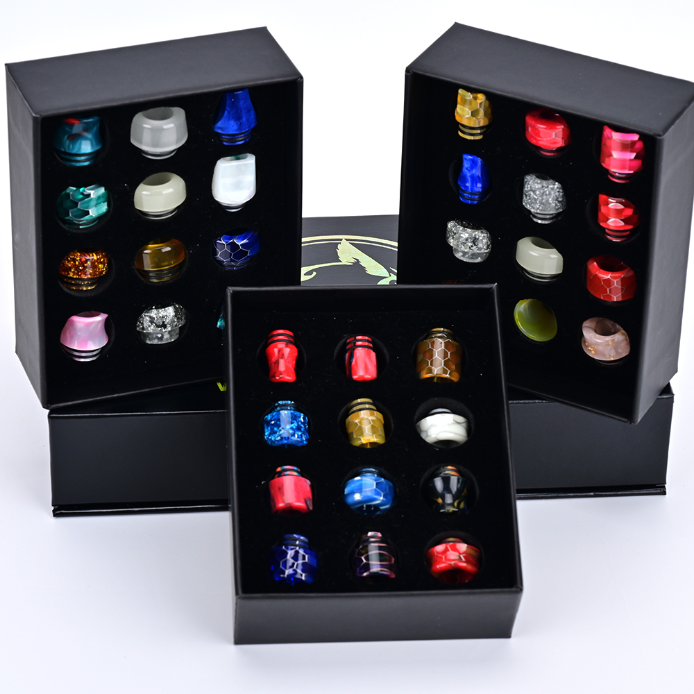 12개 810 드립 팁 510 드립 팁 전자 담배 드립 - Drip Tip Resin 리뷰 및 가격