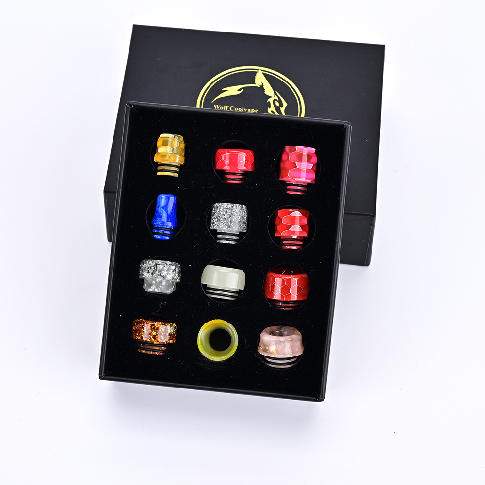 12개 810 드립 팁 510 드립 팁 전자 담배 드립 - Drip Tip Resin 리뷰 및 가격