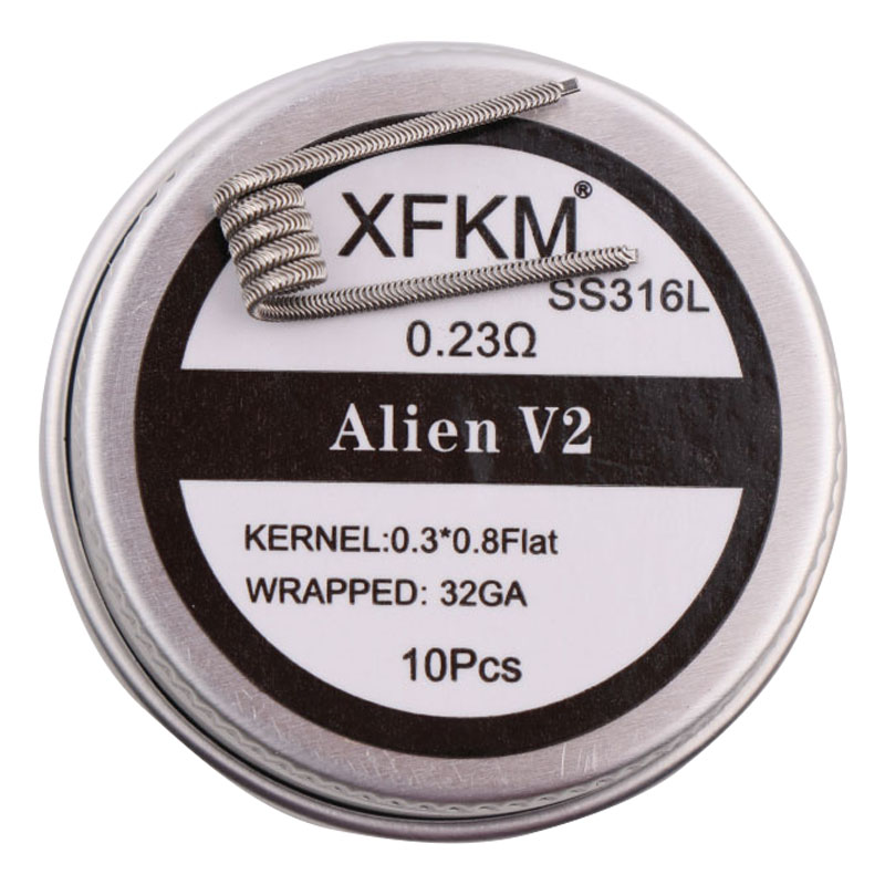 새로운 XFKM NI80/A1/SS316L 10 개/몫 - Clapton Wire Pre Built 리뷰 및 가격