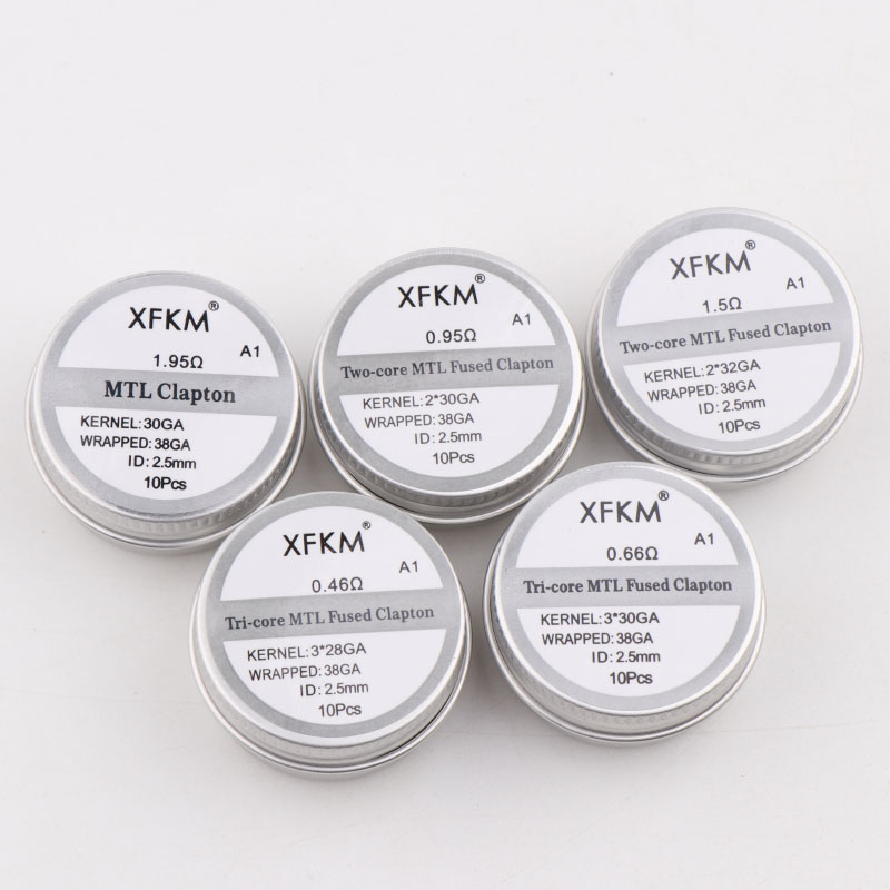 XFKM MTL 클랩튼 사전 제작 코일, MTL RDA - Clapton Wire Pre Built 리뷰 및 가격